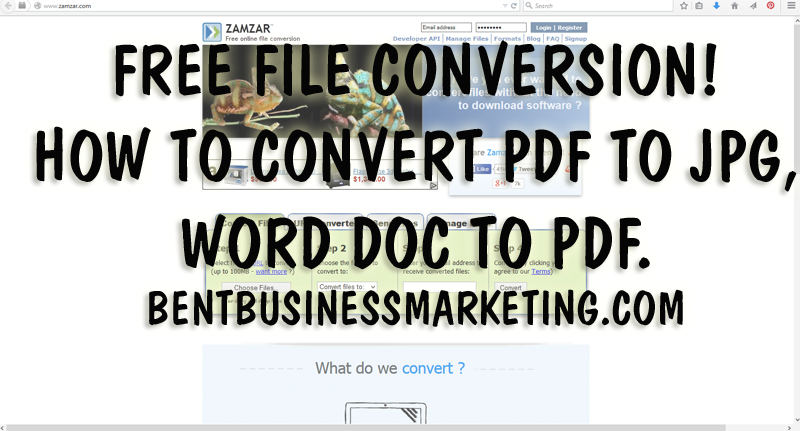 Intro To Zamzar Com Free Online File Conversion Tool Bent Business Marketing Advertising Intro To Zamzar Com Free Online File Conversion Tool Bent Business Marketing Advertising